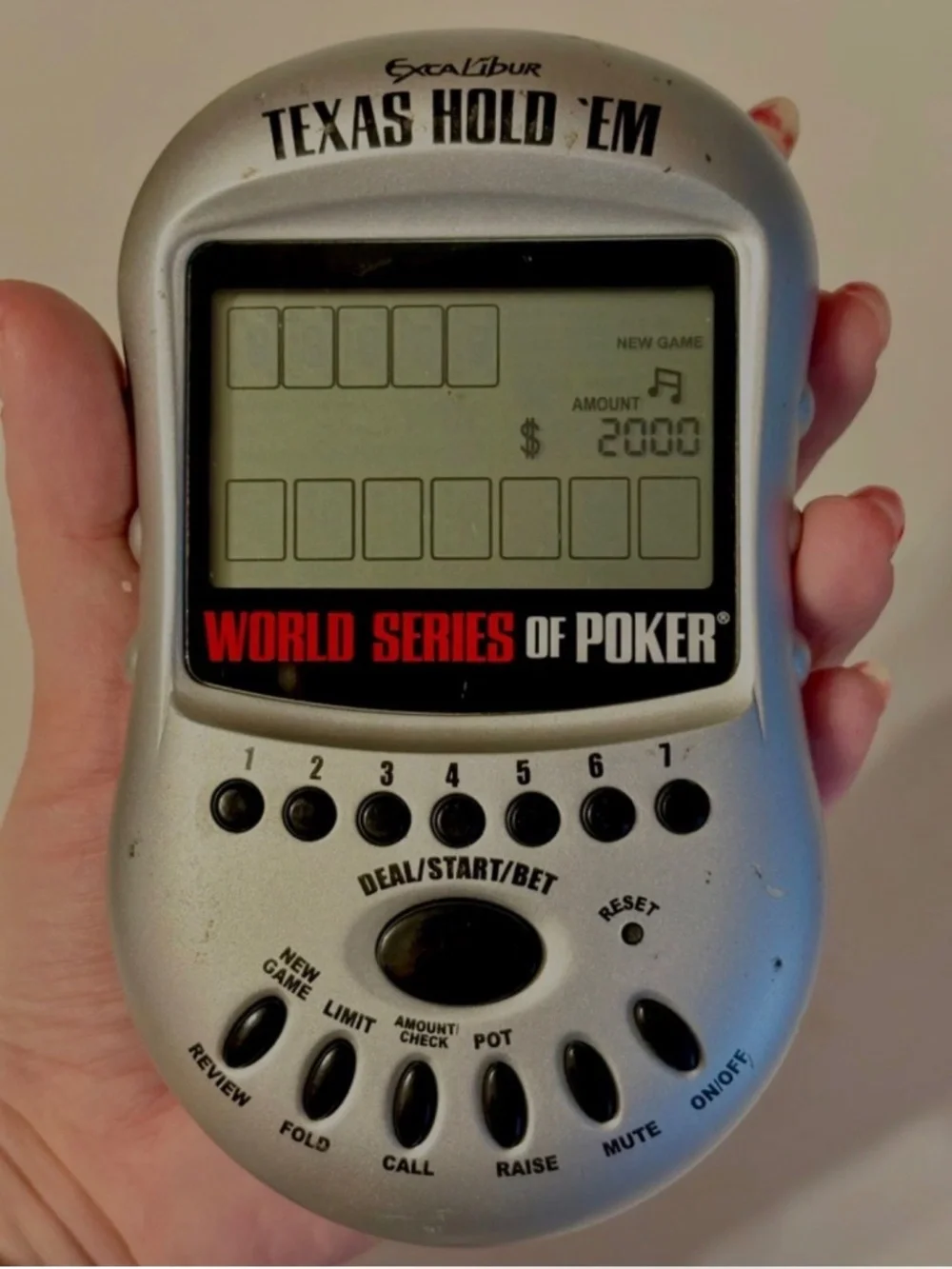 WSOP World Series Of Poker Electronic Texas Hold ‘Em Game Excalibur Works